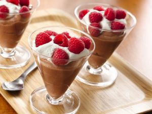 Chocolate mousse with strawberries and cream.jpg